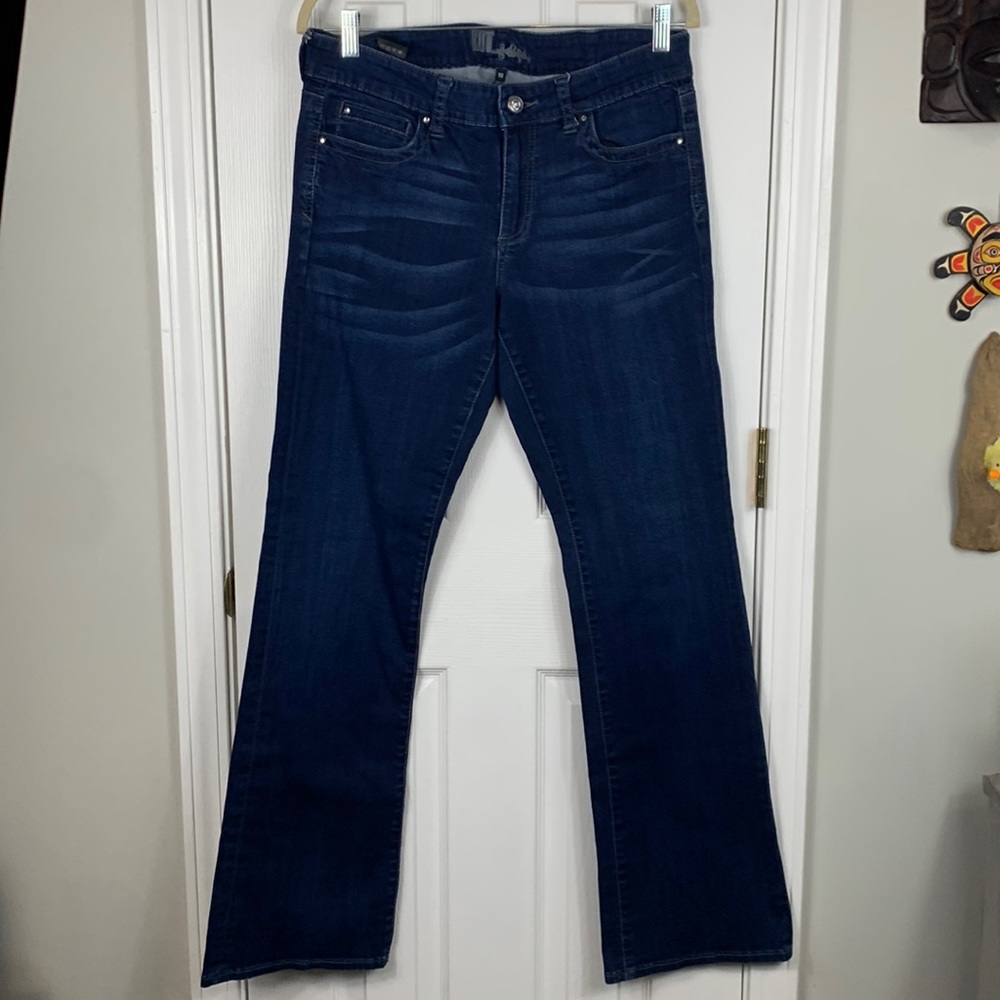 Kut from the Kloth blue jeans size 10. Clear stones on buttons. 2% spandex